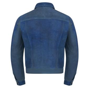 Leder-Jeans Jacke blue 