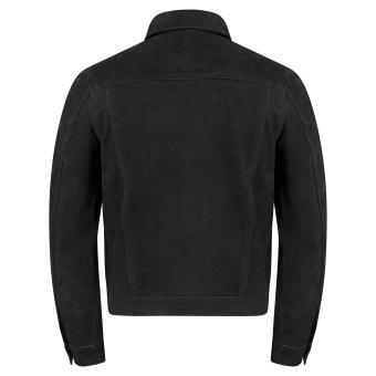 Leder-Jeans Jacke black 