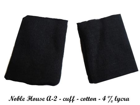 A-2 -Bündchen schwarz 