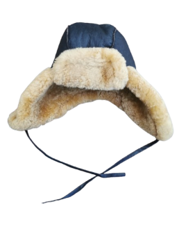 Flieger Mütze aus Schaffell 