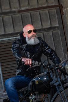 Perfekto Rockabilly Lederjacke aus Alpaka 