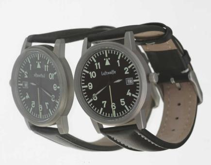 Luftwaffe Edelstahl-Fliegeruhr 