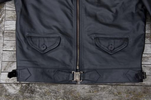 Fliegerjacke Hartmann Schwarz Pferdeleder 