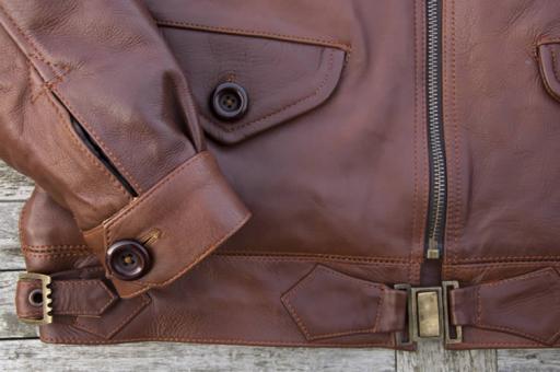 Fliegerjacke Hartmann  Pferdeleder Braun 