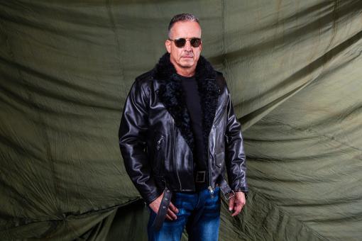 Perfekto Rockabilly Lederjacke aus Alpaka 