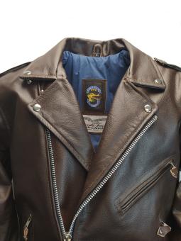 Rockabilly Lederjacke Marlon Brando Braun 