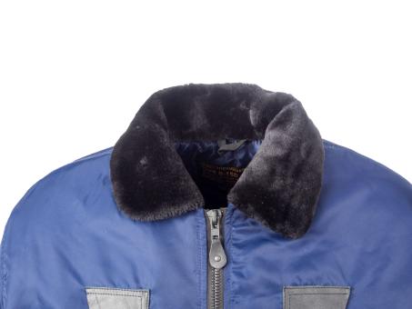 B-15 Nylon Bomber Jacke Blau 