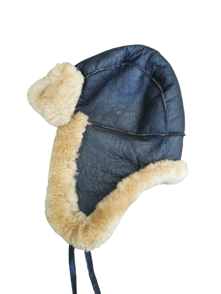Flieger Mütze aus Schaffell 